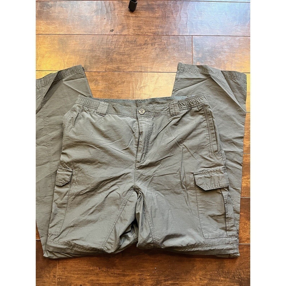 Columbia Mens Gray Zip Off Convertible Hiking Outdoors Pants Size M